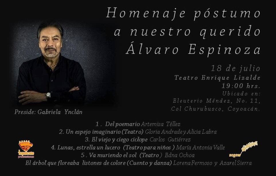 Tepalcateprod's tweet photo. Los invitamos al homenaje de nuestro querido Álvaro Espinoza https://t.co/BSvijPjRgn