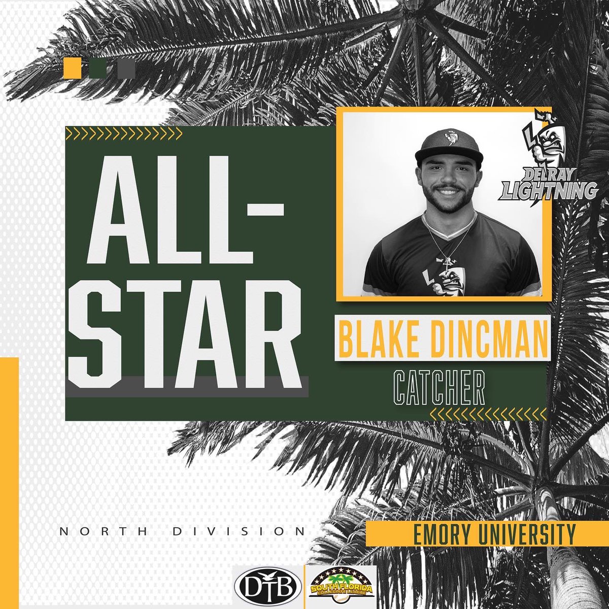 delraylightning's tweet photo. Introducing the 2022 Delray Beach Lightning catcher ALL-STAR 

Game will be Sunday, July 10th 7PM @ Little Fenway 

Live stream will be available @SFCBL_Official https://t.co/MCLSJaQriZ