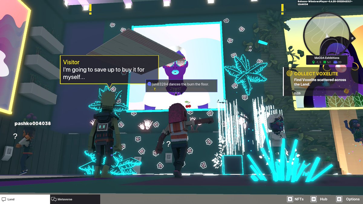 jun83284's tweet photo. @TheSandboxGame @MOCDA_ I just participated in the #TheSandbox weekly contest for a chance to win 200 mSAND! Here is my favorite piece from the ‘Impossible Worlds’ exhibition, check out my screenshot below!
👇 https://t.co/KC7LF5IMNj