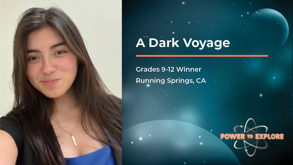 K12FutureE's tweet photo. "I love space and maybe only in my dreams could something like this happen to me. It feels amazing." Congratulations Evangeline D. on your winning essay in the NASA Power to Explore Student Challenge! View her winning entry: https://t.co/DP1csUgniF https://t.co/0O6G4Hvgvp