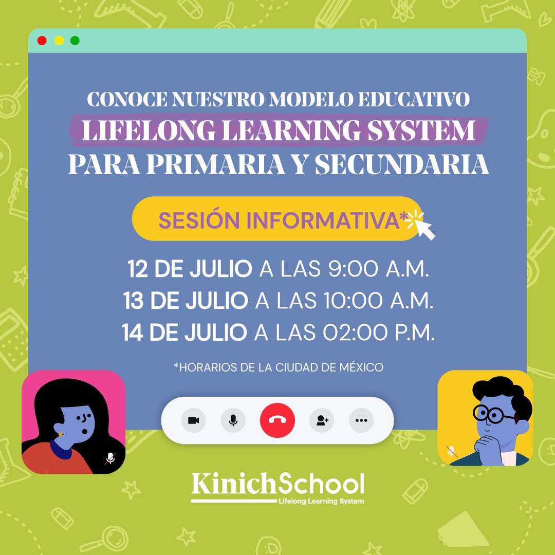 KinichSchool's tweet photo. Te invitamos a conocer sobre nuestro modelo educativo: Lifelong Learning System, y cómo a través de él impulsamos el desarrollo integral de tus hijas e hijos. 🚀🌎👩‍💻 ¡Agenda ahora https://t.co/QCqx9aQHJ3! https://t.co/10wpyfMbyt