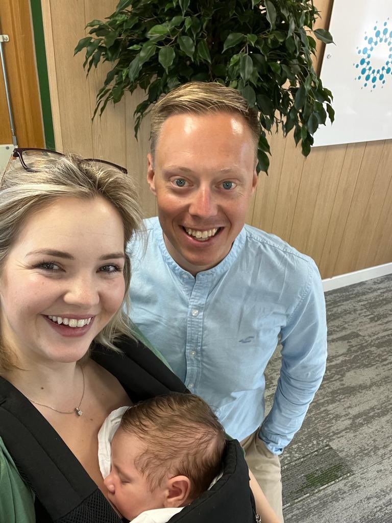 Had a really great day delivering PPIE in healthcare innovation training today with my awesome colleague and good friend @Rebecca_Baines_ ! 🙌 We were also lucky to be joined throughout the presentation by Becky’s gorgeous little boy, @AHI_HQ youngest and most recent edition 💙