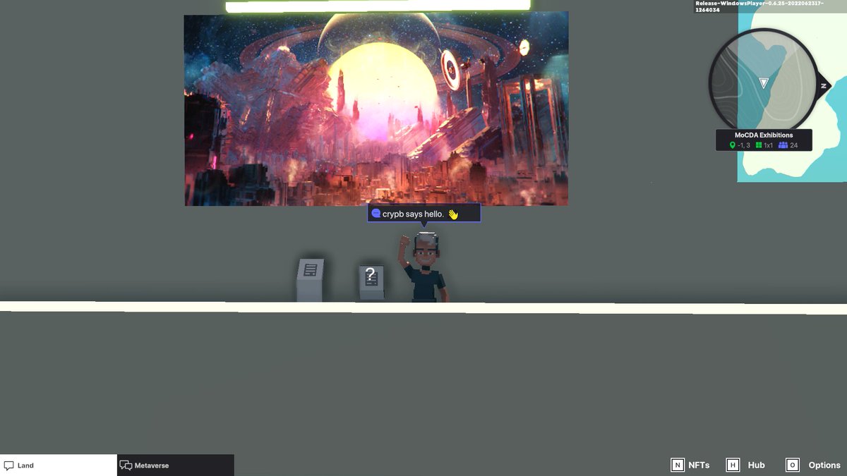 TOgorodniychuk's tweet photo. @TheSandboxGame @MOCDA_ I just participated in the #TheSandbox weekly contest for a chance to win 200 mSAND! Here is my favorite piece from the ‘Impossible Worlds’ exhibition, check out my screenshot below!
👇 https://t.co/BnZn4Yr9SF