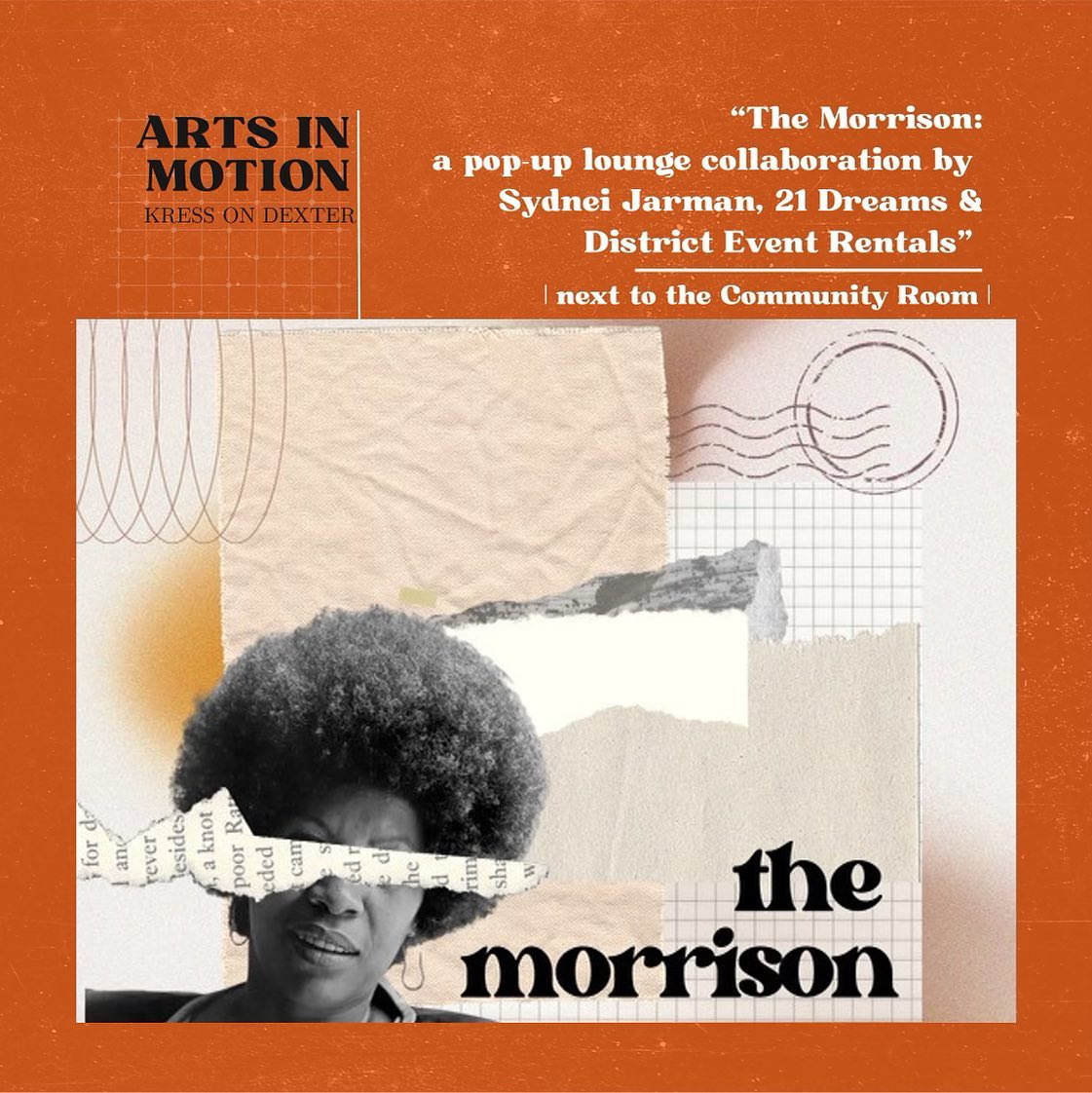 21DreamsMGM's tweet photo. #TheMorrison | 12-6pm til Sat
featured artists-
• Jill Friedman
• Kevin King
• Kolayah Keevan
• Milton Bowens
• Nyaradzai Mahachi
• Sunny Paulk
• Tiebetabasi Essiet
Art curated by Kalonji Gilchrist
Experience curated by Sydnei Jarman
Coordinated by Geneva Watfort-Lawrence https://t.co/joliwog9Nx