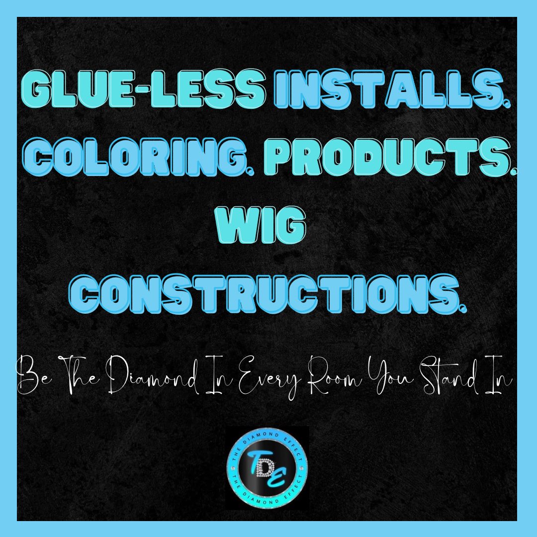 xDiamondEffect's tweet photo. The Best Place To Get Things Done The GLUE-LESS WAY💎
We offer:
💎Glue-Less Installs
💎Coloring Services
💎Lace Styling Products
💎Wig Constructions

CLICK THE LINK IN OUR BIO TO BOOK AND PURCHASE OUR PRODUCTS FOR 20% OFF USING CODE: SHOPTDE 🛒💙

#thediamondeffect #dallas #dtx https://t.co/kzGJ2Mmh84