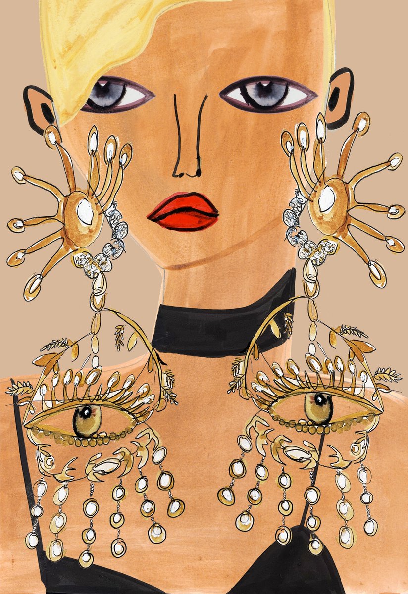 The 30th #ImaginarySister wears <a href="/Schiaparelli/">Schiaparelli</a>  Couture in honor of Haute Couture Fashion Week in Paris, which is one of the most iconic fashion presentations of the year. We are over here drooling and admiring all of the wearable art #Schiaparelli #ParisFashionWeek #HauteCouture