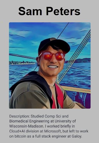 torogozdev's tweet photo. Hoy (Jueves) tendremos una sesión emocionante de Learning By Doing con nuestros estudiantes de @torogozdev estará con nosotros: #SamPeters Ingeniero de @GaloyMoney quien nos estará hablando sobre aspectos técnicos relacionados con la programación de la #BitcoinBeachWallet 🇸🇻👇 https://t.co/aeHpcLsbyq