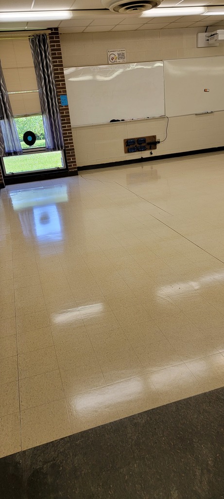 grandrivertech's tweet photo. Custodial staff, along with teachers,  are busy preparing rooms for the return of students for the 2022-2023 year! https://t.co/vtQz7mntKK
