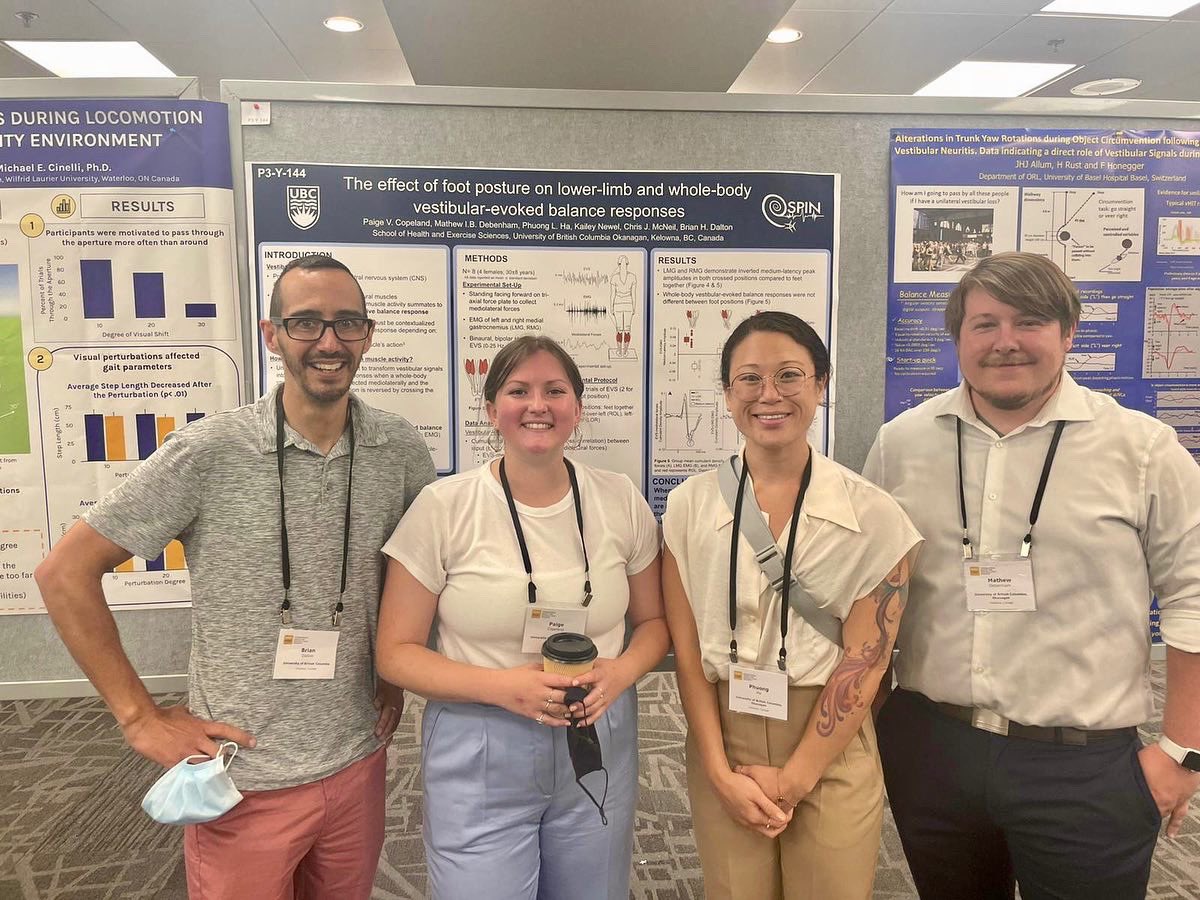 paigecopeland_'s tweet photo. Had a blast at my first @ISPGR meeting presenting my project looking at the flexibility of vestibular-evoked balance responses 🧠😵‍💫

Great to be back talking science face-to-face! Such an inspiring week.  💡 

@BrianHDalton @HaHalisa90 @MathewDebenham @UBC_HES @UBCFHSD #ISPGR2022 https://t.co/TigikRPAMz