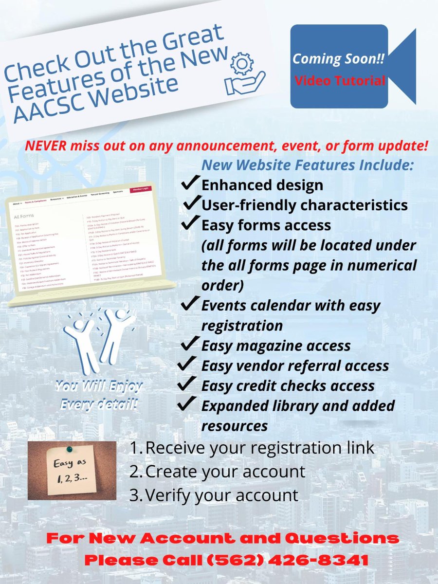 theaacsc's tweet photo. Coming Soon!! AACSC's New Website!
Check your emails for upcoming announcements. We will be launching our new website in approximately two weeks. 
Great Visuals, easy access!! You will be able to access all of your content with just one click! 
#AACSC #AACSCNews https://t.co/PCCUYI6DWp