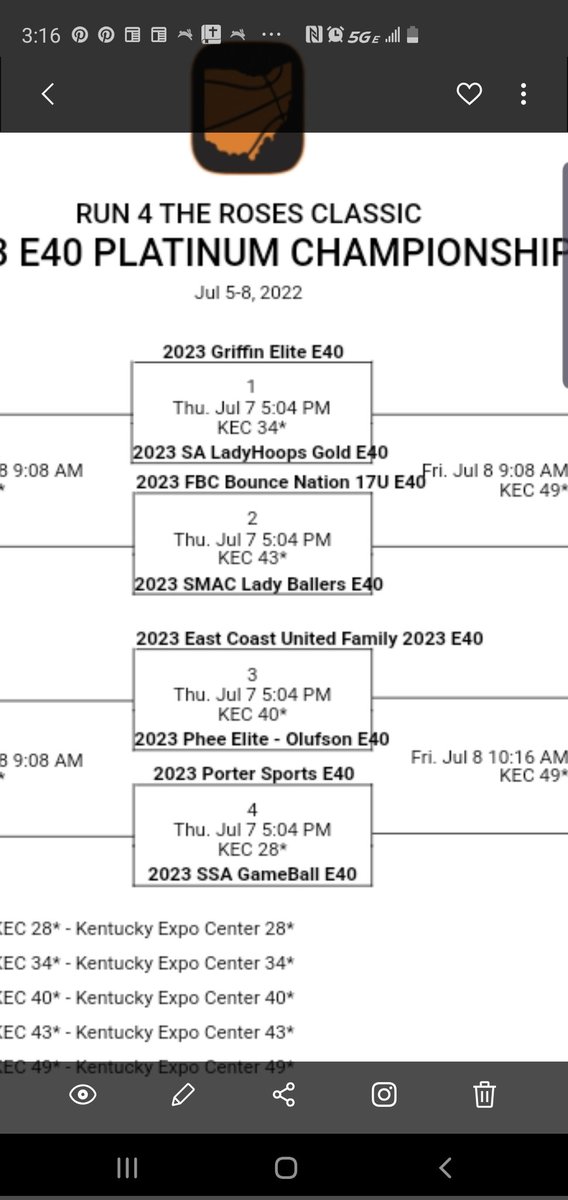 SALadyHoops's tweet photo. SALADYHOOPS 2023 GOLD (3-0) impresses with a dominant performance vs KLOW ELITE and now advances to Platinum championship https://t.co/PWrLHp5Irp