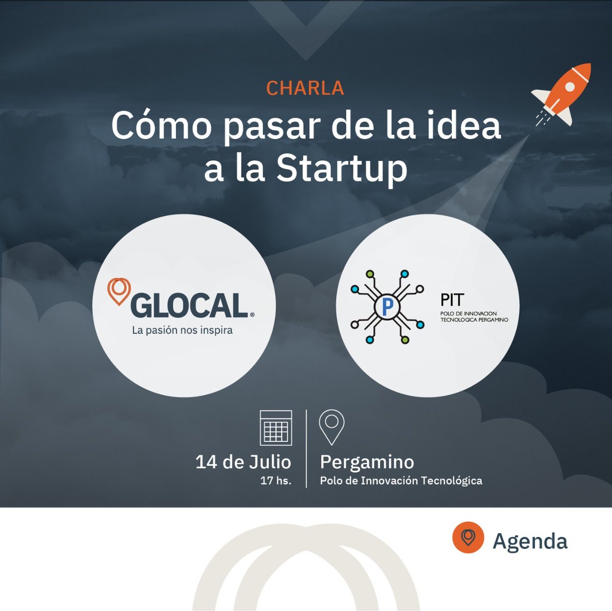 Con el objetivo de seguir fortaleciendo lazos con el ecosistema emprendedor, el PIT te invita a la charla gratuita el Jueves 14 a las 17 hs - De la idea a la startup.

Hernán Castro,  CFO de Glocal, va a contar como trabajan como aceleradora dentro del Venture Capital.
¡Venite!