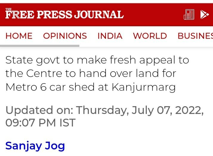 So  "inviable"+"unavailable" #kanjurmarg metro shed land is now magically being made avaliable for a different line but not line 3 whose depot u want to make ONLY by cutting #AareyForest to allow entry to your builder friends? <a href="/Dev_Fadnavis/">Devendra Fadnavis</a> <a href="/MumbaiMetro3/">MumbaiMetro3</a> whats with the land scam?