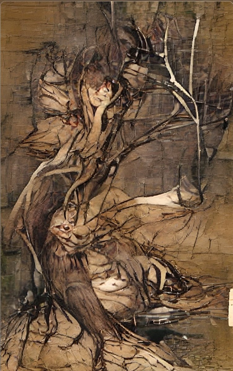 williamtdamon's tweet photo. Some Arthur Rackham inspired digital art. Created using an AI art app.

#fantasyart #arthurrackham #arthurrackhamillustration #aiart 
#digitalart #digitalillustration #creepyartwork #twistedtree #fantasy 
#goldenageofillustration #illustration https://t.co/0Ak667EeME