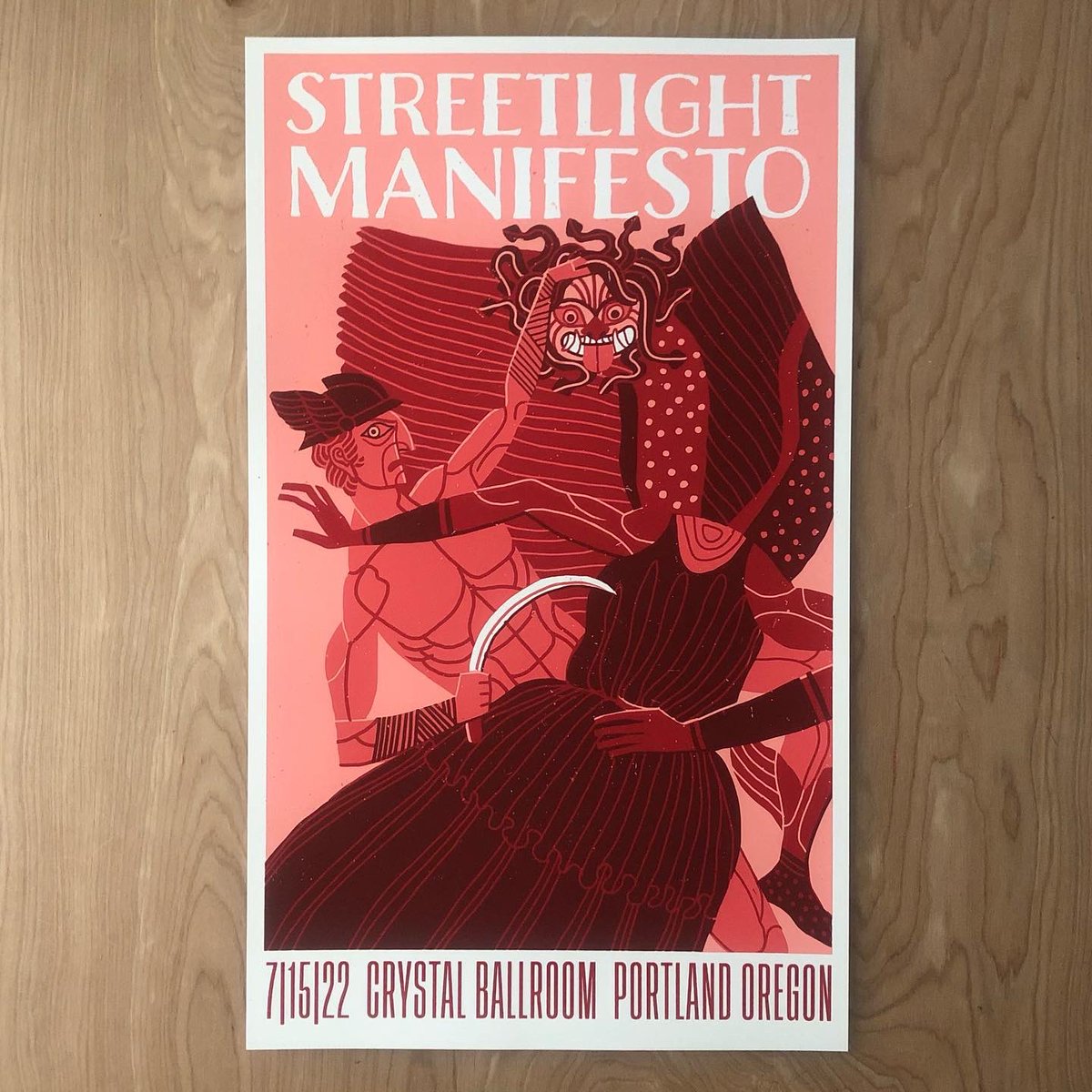 SManifesto's tweet image. HOLY HELL lol at this poster that our homie @andre_ducci created for the next 9 shows! Screen printed by our OTHER homies at @widerawakeprint Available at the merch booth at each of the shows on this next leg. VERY LIMITED 50 piece run. THESE. WILL. SELL. OUT. As they should.
