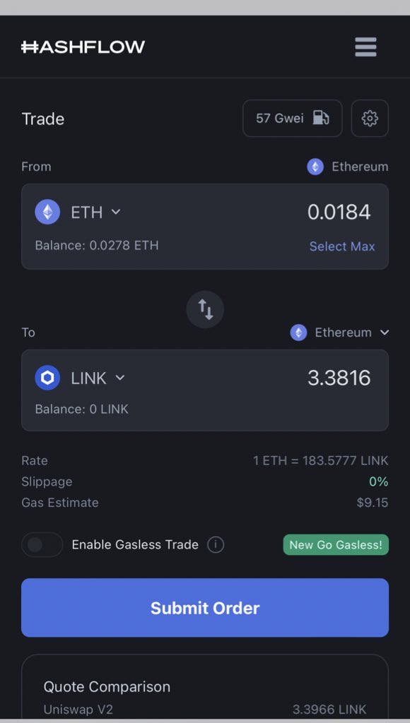 DjPrestigeUk's tweet image. The latest phoenix to rise from the ashes is officially @hashflow

Easily one of the best cross-chain products in the DeFi space right now

Swap assets across chains in minutes in one place with no external bridges. Guaranteed price execution and MEV protection too 🔥 
DYOR NFA
