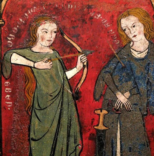 WeirdMedieval's tweet image. love, germany, 14th century