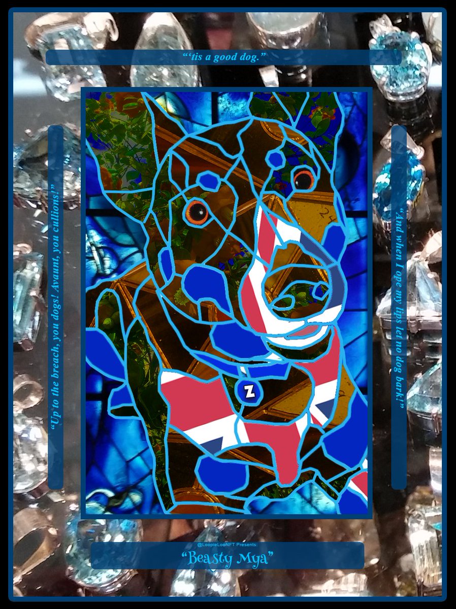 The "Tray of Jewels" frame is a pic of a display case at a wonderful jewelry store that used to be in Portland. Covid killed that shop unfortunately. Here's "Beasty Mya" anyway! #NFT #NFTs #NFTgiveaway #FREEmint #NFTcollectibles Mint up to 25 free @ loopies.generativenfts.io