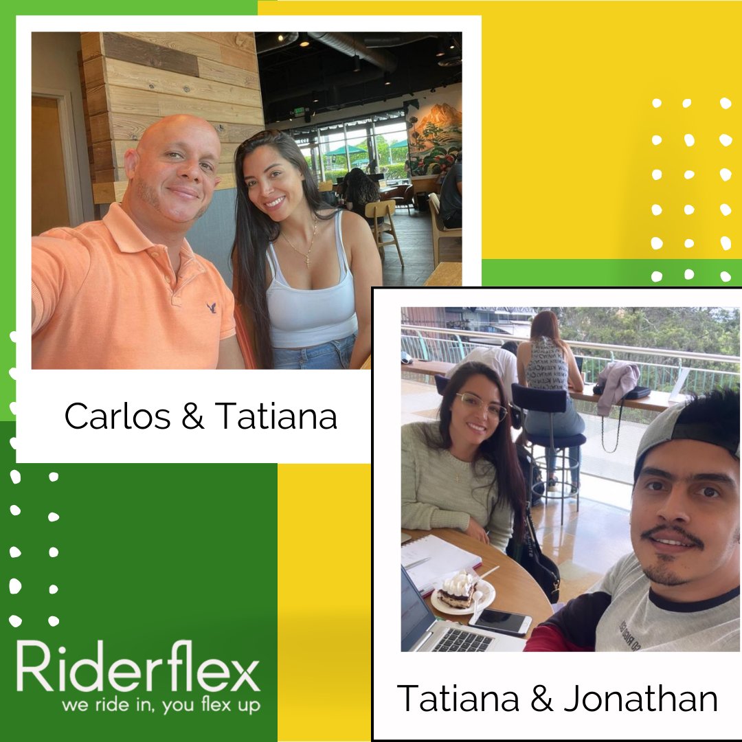 riderflex's tweet photo. With Riderflex being a fully remote company, when our team members are able to get together in person it is lots of fun! Tatiana has got to visit two other team members this past week, Carlos and Jonathan. Looks like they had a great time 😁
 #UStravels #teamwork #coffeeshopwork https://t.co/NcFzSB2dY4