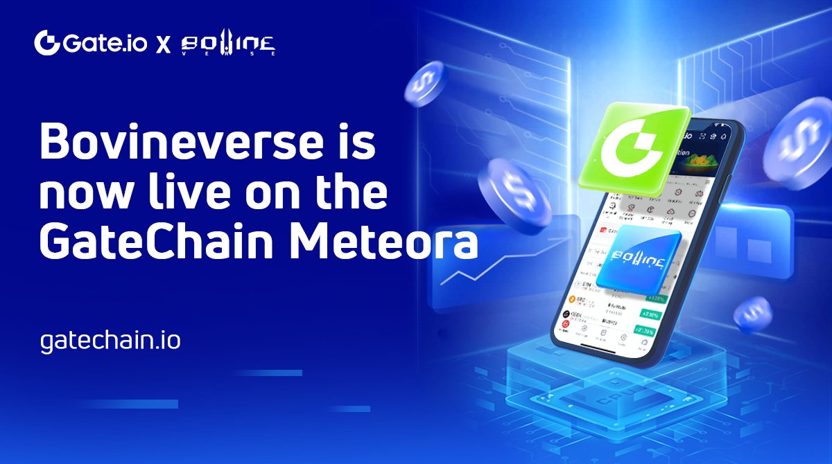 GateLayer's tweet photo. 📡#BovineVerse is now live on the #GateChain meteora

👉@BovineVerse is a new Fi+ metaverse platform in the era of Web 3.0

🔺More info about BovineVerse : https://t.co/AV8IFJ4Erl
🔺Learn more about $GT: https://t.co/SpXiZlPEQf

#crypto #cryptoverse #cryptotwitter #metaverse https://t.co/zu6382rKYS