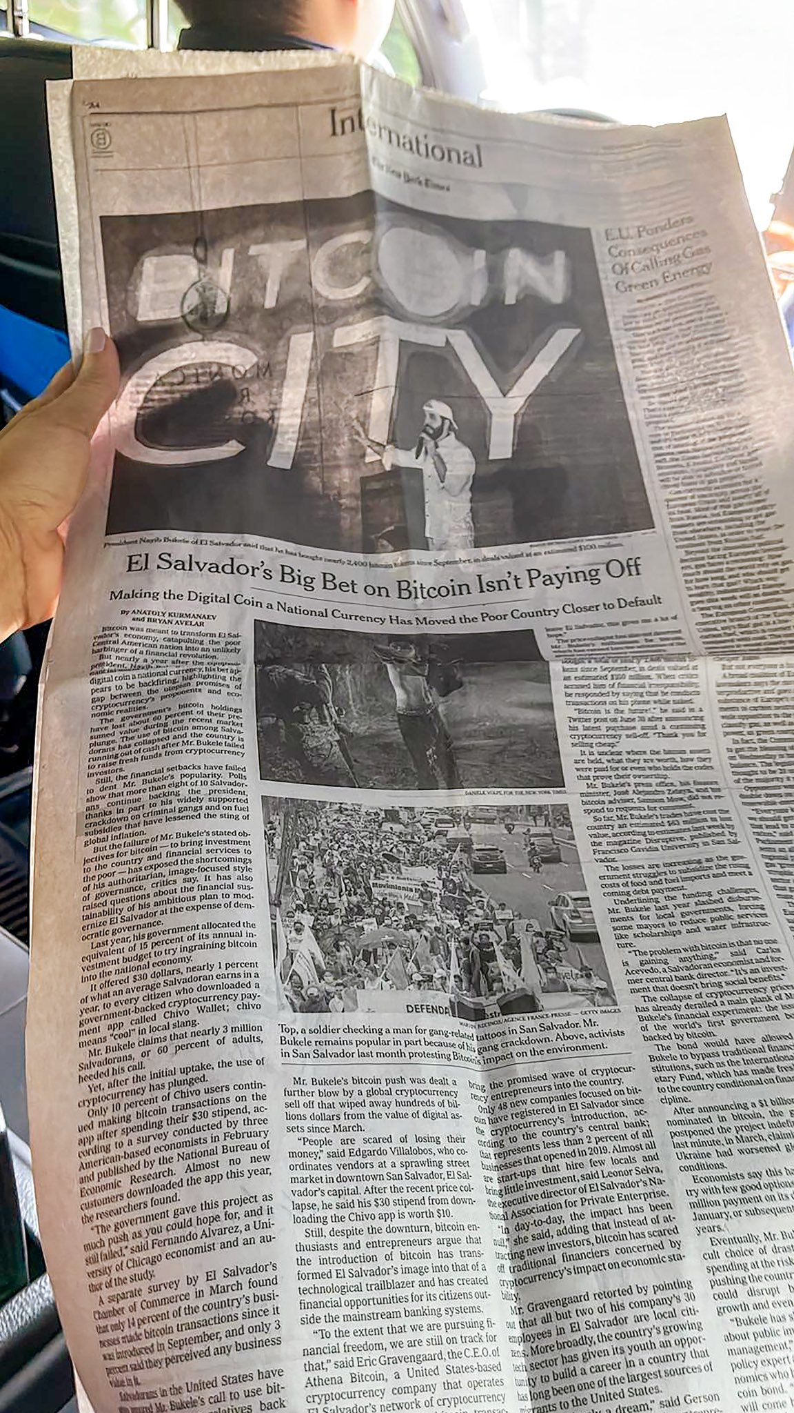 Nayib Bukele Since When The Nytimes Has Devoted So Much Time And Space To El Salvador S Economic Initiatives It S Clear They Re Afraid Bitcoin Is Inevitable By The Way They Say