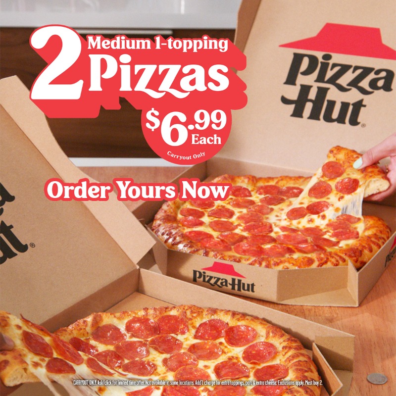 pizzahut's tweet photo. A little change goes a long way ’round here 💰