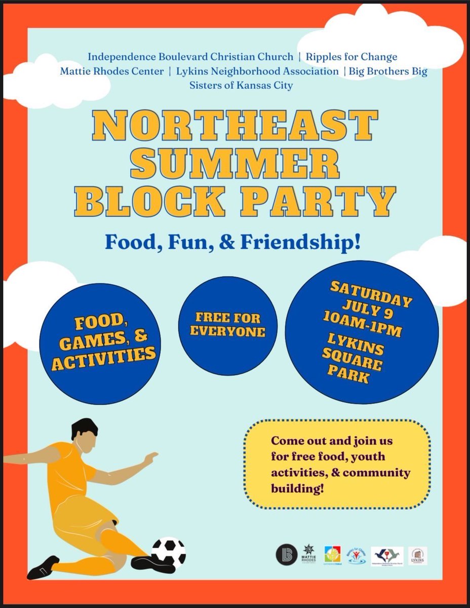 What is a summer w/o a good ole BLOCK PARTY right ?🧐 Well, our partners in the #HistoricNortheast are putting together something MAGICAL for ALL families to enjoy this weekend. This Saturday (Lykins Square Park) from 10am to 1pm. Bring the kiddos, the belly’s😋 & good vibes!