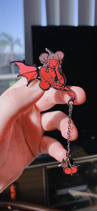 I should wait till I take better pics but look my bat girl pins are here !!!! 😭😭😭 