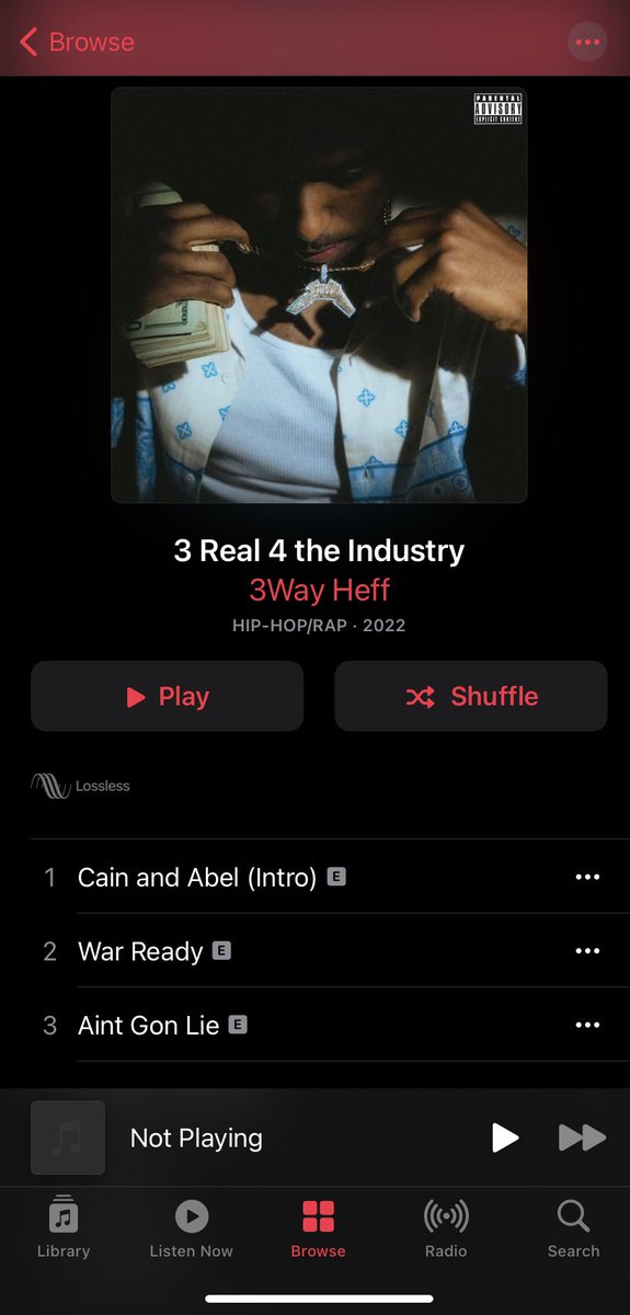3 REAL 4 THE INDUSTRY OUT NOW ON ALL PLATFORMS 🖤

A lot of work came behind this project. A lot of hours. Excited for y’all to get this one.
This needa be on everyone playlist all summer!!! 🔥
linktr.ee/3wayheff