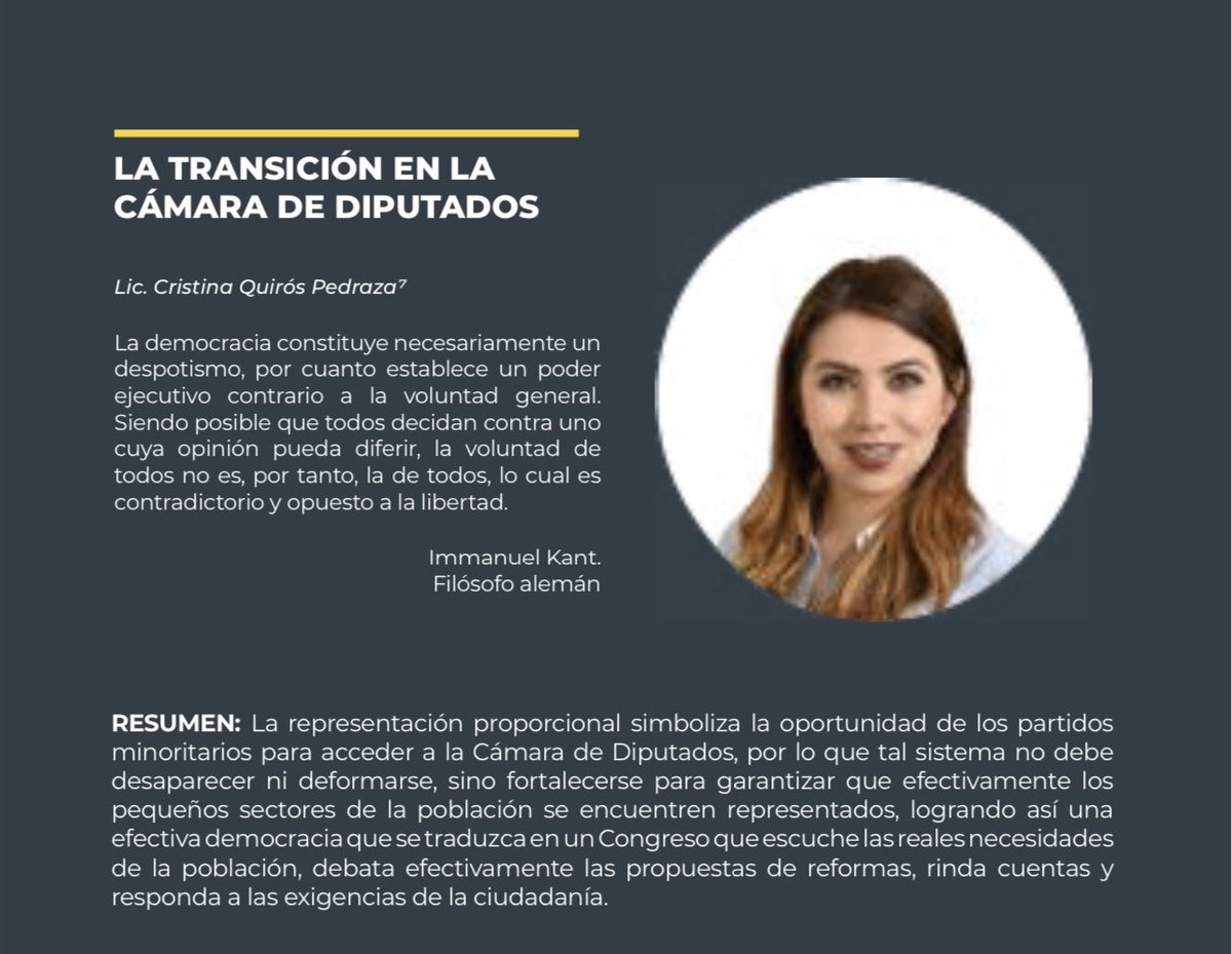 trielecpue's tweet photo. Te invitamos a leer el artículo  “LA TRANSICIÓN EN LA
CÁMARA DE DIPUTADOS” de la Lda. @Cristin53312821, en nuestra revista #IUSVeritas edición abril-junio. 

👉 https://t.co/WvZgeG5fU2

#TiempoDeLectura https://t.co/W3rnMTlsTH