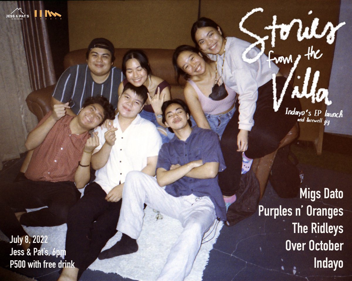 See you tonight sa <a href="/jessxpats/">Jess & Pat's | #WeAreIndiesTOGETHER</a>, <a href="/indayomusic/">Indayo</a> 💛