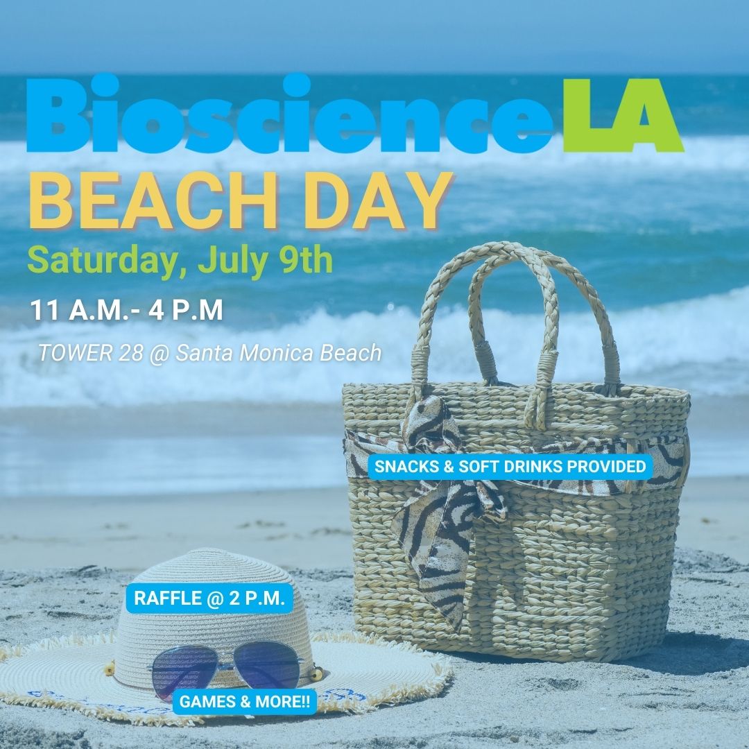 BioscienceLA's tweet image. Join us for some family-friendly fun in the ☀️ ! 
July 9th from 11am-4pm at Tower 28 (Santa Monica Beach). Look out for the BioscienceLA tent! Snacks &amp;amp; soft drinks provided. Games &amp;amp; much more! For more info contact us at summerinternshipexperience@biosciencela.org. See you there!