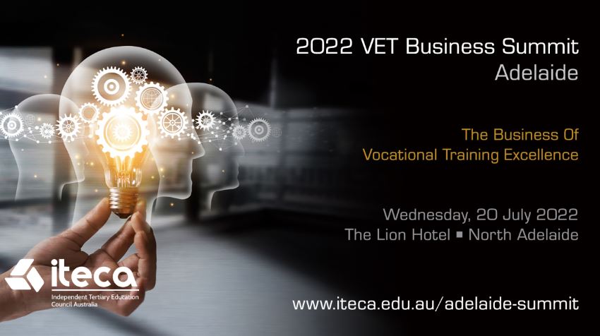 ITECAust's tweet photo. Register Today — Don't miss the opportunity to hear from the Minister for Education, Skills and Training plus the South Australian Skills Commissioner at the '2022 VET Business Summit - Adelaide' on 20 July 2022. #ItecaGetInvolved Register at: https://t.co/3iXQoSY8dL https://t.co/OLk1zDS5K1