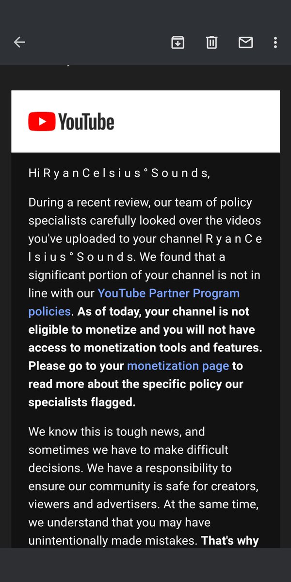 <a href="/TeamYouTube/">TeamYouTube</a> Lil help? This same thing has happened on this same day  the last three years. Please stop demonitizing the channel for the same reason.