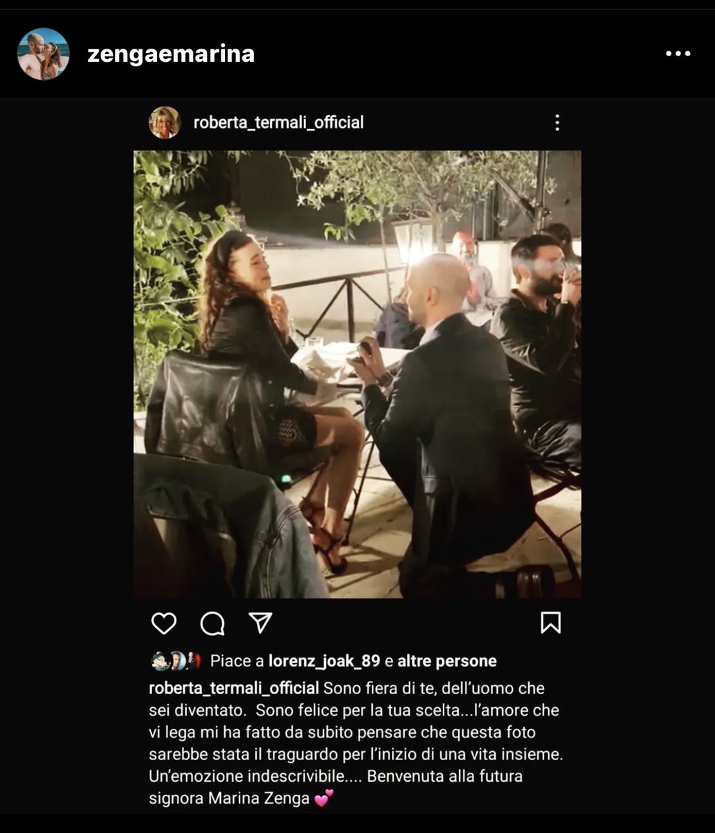 ZengaNicolo's tweet photo. Grazie a chi ha voluto ricordare questo momento #love #truelove #couple #couplegoals #zenga #proposta https://t.co/3k5oXra1Bf