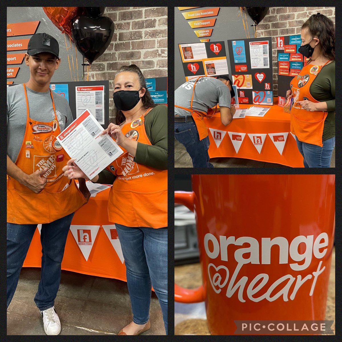 Another associate signing up to help fellow associates in need and being #OrangeAtHeart