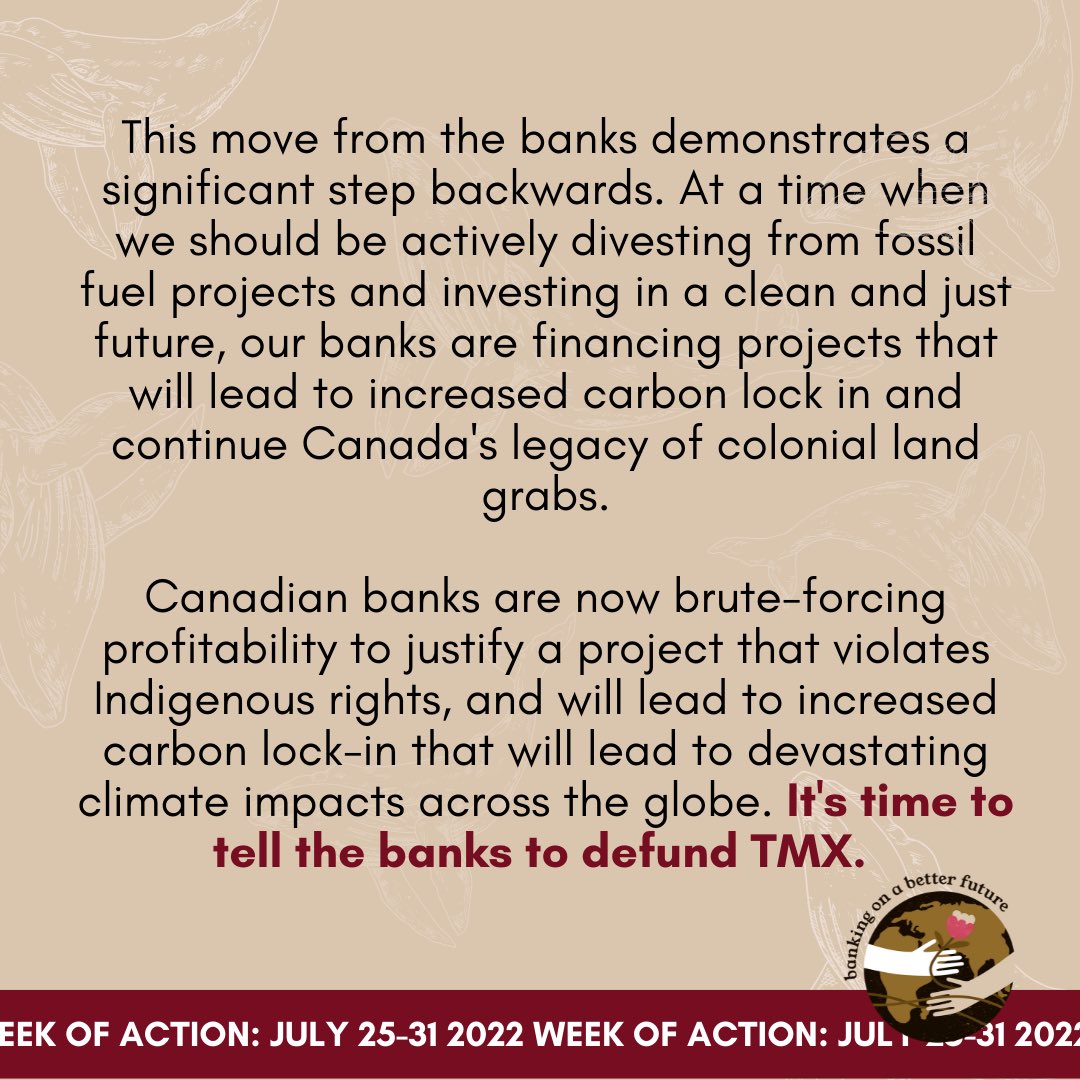 changecourse_ca's tweet photo. https://t.co/vAF7k7YiiA
#TMX #DefundTMX #BanksAreMovingBackwards #BankingOnABetterFuture #FossilBanksNoThanks #RBCIsKillingMe #TransMountain #NoPipelinesOnStolenLand https://t.co/MKG2MduLtr