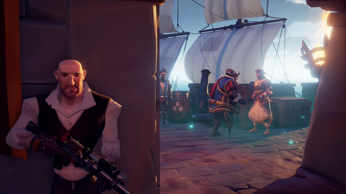Ulfhednare's tweet photo. Contest: Sneaky Scenes
Title: Hitman !
@SeaOfThieves #SoTShot https://t.co/r8Mi1uALhb