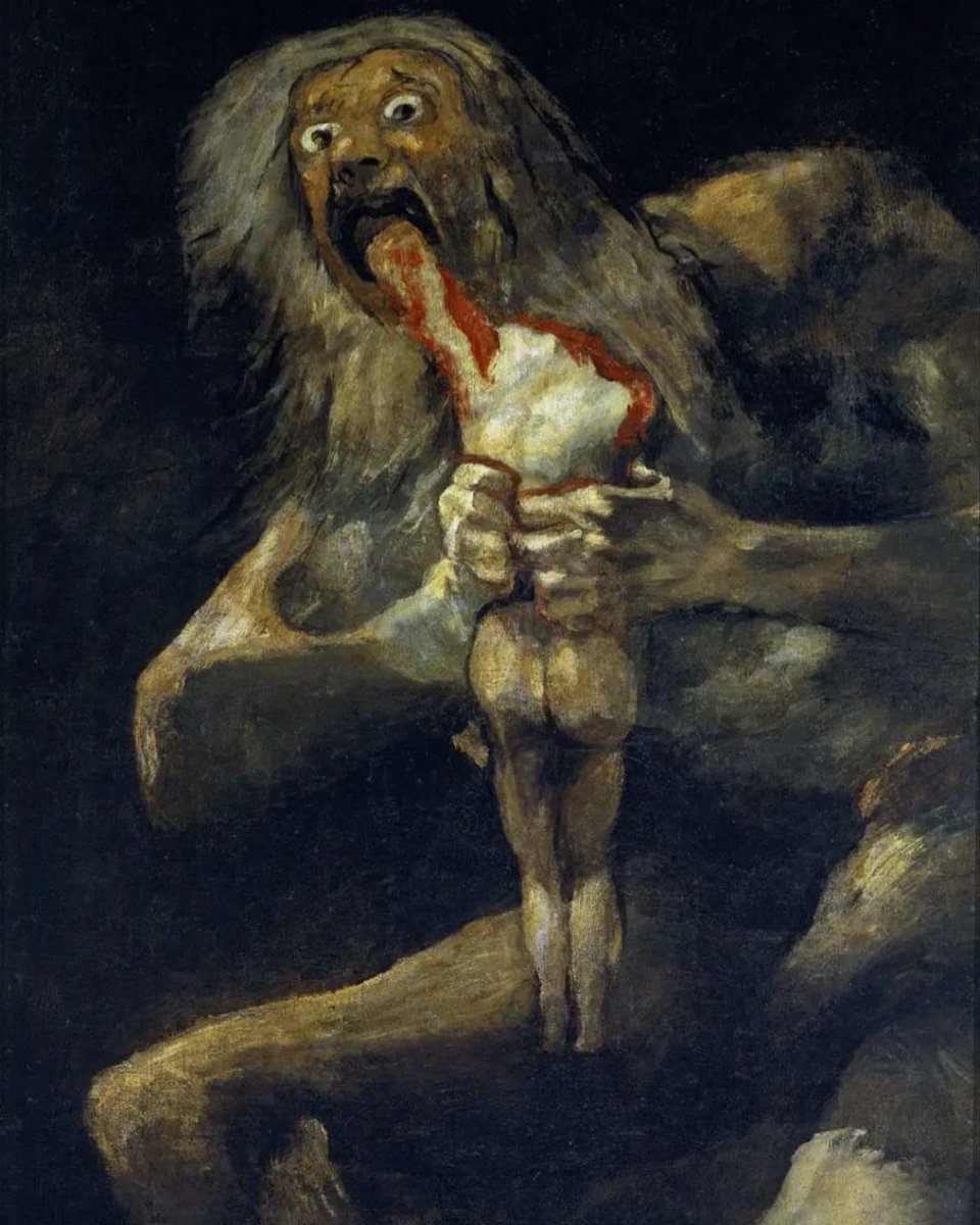 RT @sadhorrorr: saturn devouring his son by francisco goya https://t.co/CCB72tPbje