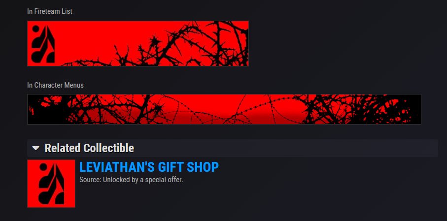 ReeceRTS's tweet photo. Destiny 2 "Leviathan's Gift Shop" Emblem Giveaway

How To Enter:
✅Follow @ReeceRTS  
✅Like
✅Retweet

Pulling the winner on July 19th, Good Luck!

#Destiny2 #destinythegame #Giveaway #Bungie https://t.co/wxaguWC8dG