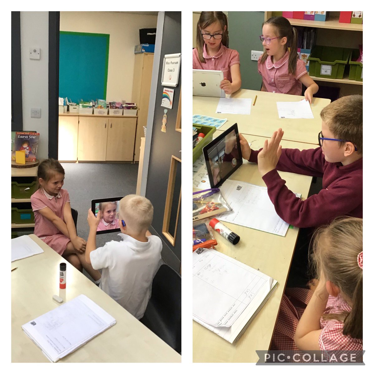 Miss_G_HLTA's tweet photo. @Class3DP enjoyed #dps_computing today. They had to plan and record a video using an iPad, then find their work and decide which to delete/keep. Future movie editors 🎥 @DartonPrimary https://t.co/S3zs6e0RVB