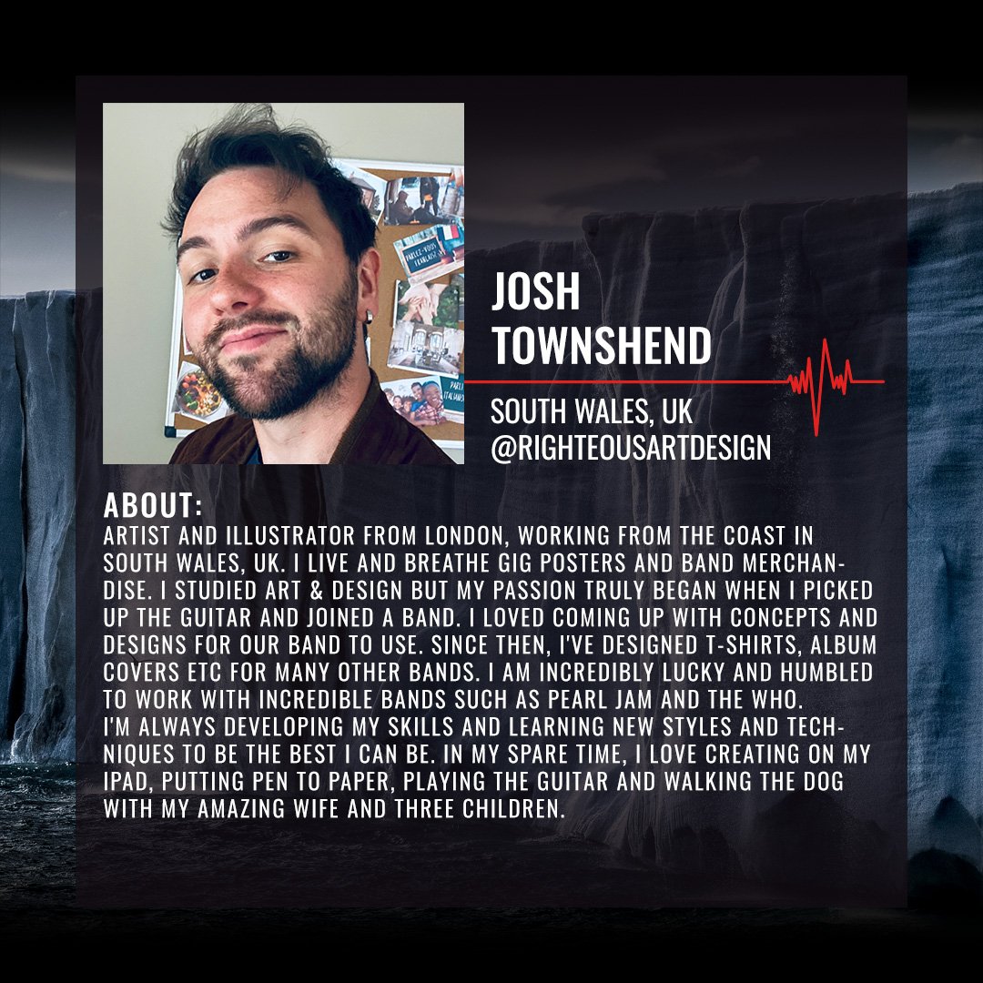 PearlJam's tweet image. Pearl Jam's at @BSTHydePark for Night 1 in London. Who's going?

Artwork by: @amesbros and Josh Townshend

The event poster and merch are all available at the merch stand starting at 1pm today.