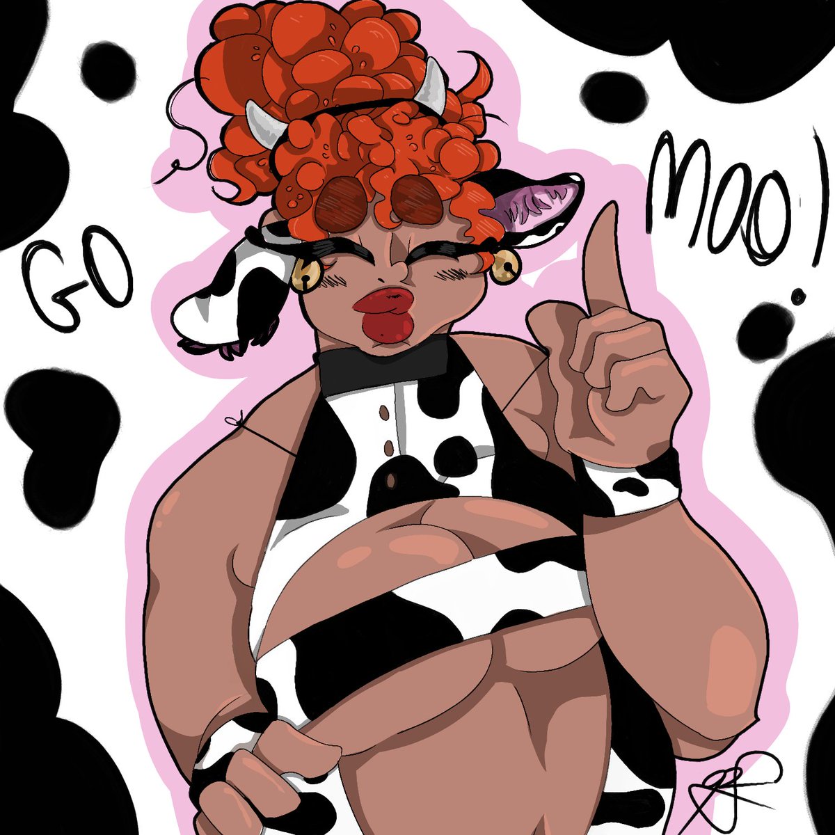 minksinks's tweet photo. "Mink Go Moo!" by Mink ♡ 05/07/2022 #artgallery #artwork #artistsontwitter #artistsoninstagram #artist #art #drawing #drawings #DigitalArtist #digitalartwork #draw #commissionsopen #contentcreator https://t.co/s5rRklkMUh