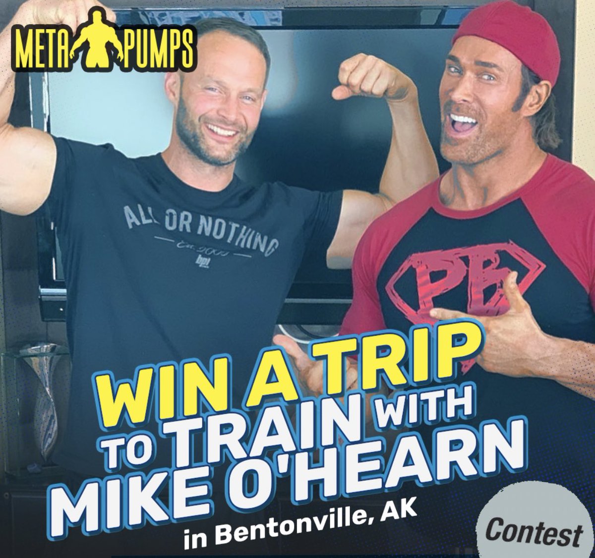 metapumps's tweet photo. Join us in Arkansas 💪🏼 
✅ Check out our pinned tweet for details on how to win a chance to train with @MikeOHearn https://t.co/UpVMgQjTcP