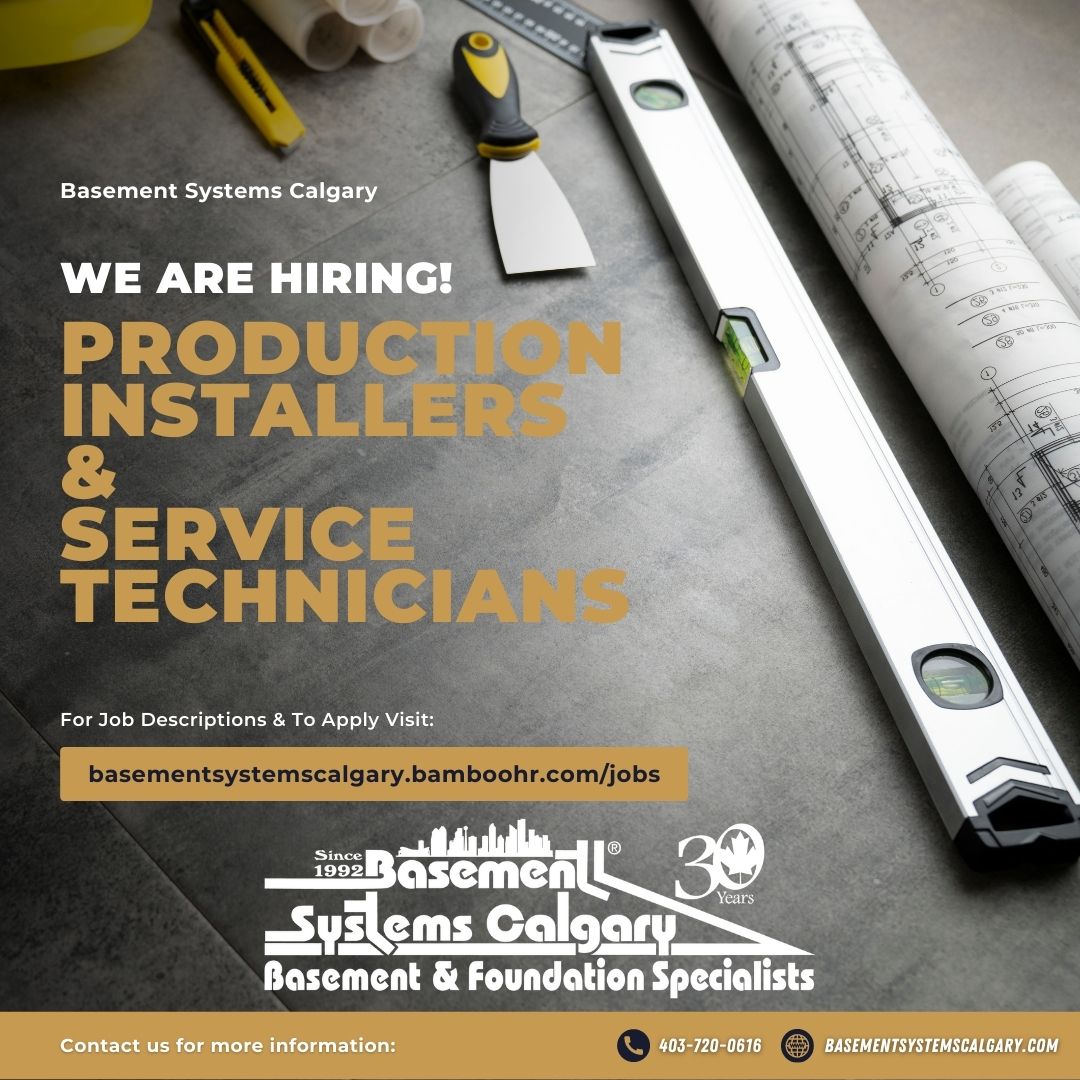 Are you looking for a change? 
Looking to help provide peace of mind to homeowners? 
Do you like the feeling you get when you finish building things with your hands?
Want to be part of a great team?
We Are Hiring!!! #JobOpening
basementsystemscalgary.bamboohr.com/jobs/