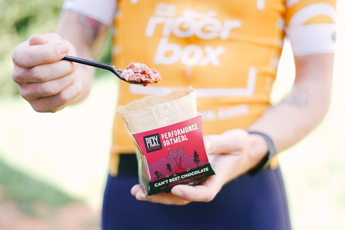 Bridging the gap between sports nutrition and real food fueling options, <a href="/pickybars/">Picky Bars</a> has done it again with these delicious oats. 
 
This 300 calorie pop-up cup of nutrient dense oatmeal can be found in all our June/July boxes and will fill you up without weighing you down.