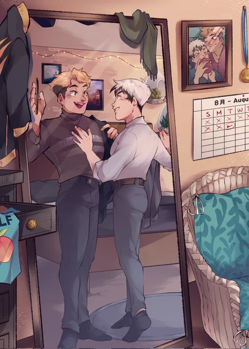 hehe my piece for the @hqatsukitazine !
Really got me into practicing rooms and stuff

#atsukita #haikyuu 