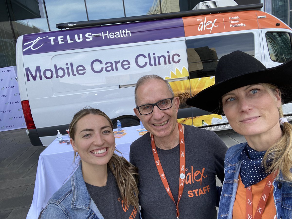 JenniferEyford's tweet photo. Super excited to show off our incredible @TELUSHealth Mobile Care Clinic @TELUS Sky Launch Event! #HealthForGood #Partnership #WeLoveAlpacas https://t.co/kaeUILYPQQ