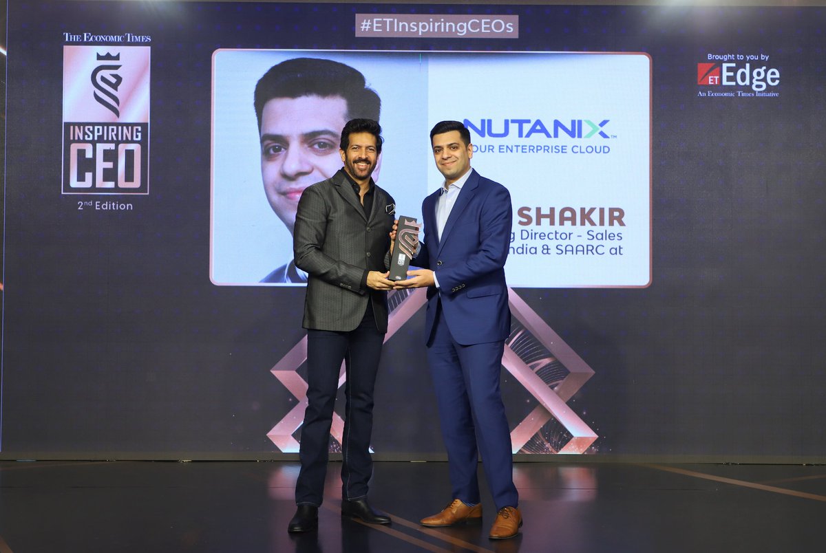 Matt Young (@nutanixmatty) on Twitter photo Big congratulations to <a href="/faizshakir/">Faiz Shakir</a>, MD Sales, <a href="/nutanix/">Nutanix Inc.</a> India, on being recognized as one of the most “Inspiring CEOs” by Economic Times in an exclusive CEO conclave that happened last weekend in New Delhi.
#Nutanix #cloudcomputing #hybridmulticloud #hci #greatplacetowork #India Big congratulations to <a href="/faizshakir/">Faiz Shakir</a>, MD Sales, <a href="/nutanix/">Nutanix Inc.</a> India, on being recognized as one of the most “Inspiring CEOs” by Economic Times in an exclusive CEO conclave that happened last weekend in New Delhi.
#Nutanix #cloudcomputing #hybridmulticloud #hci #greatplacetowork #India