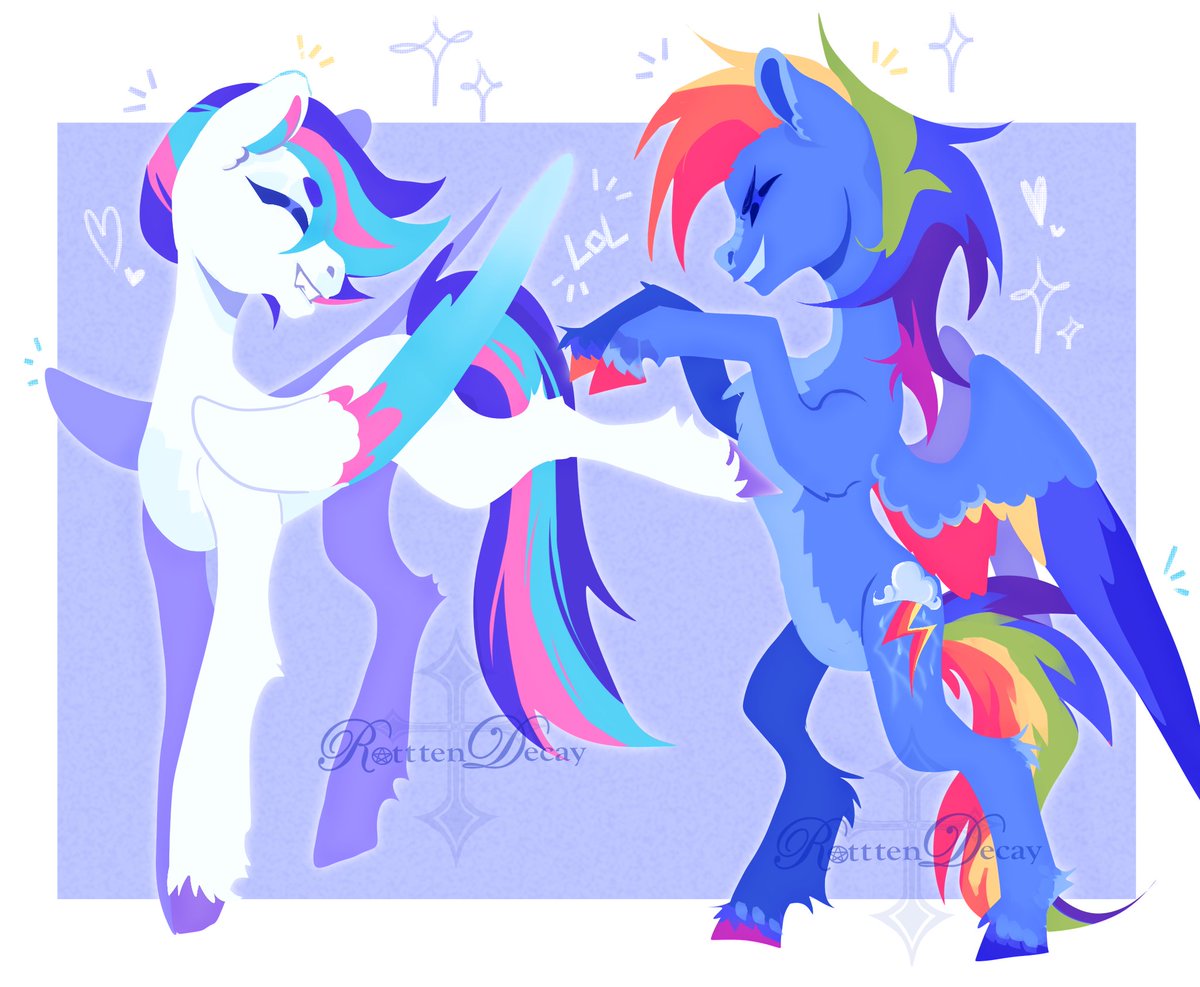 rotttendecay's tweet photo. art fight attack! for @Appolinepol 
I think they'd be besties https://t.co/lYotpfbF1N
